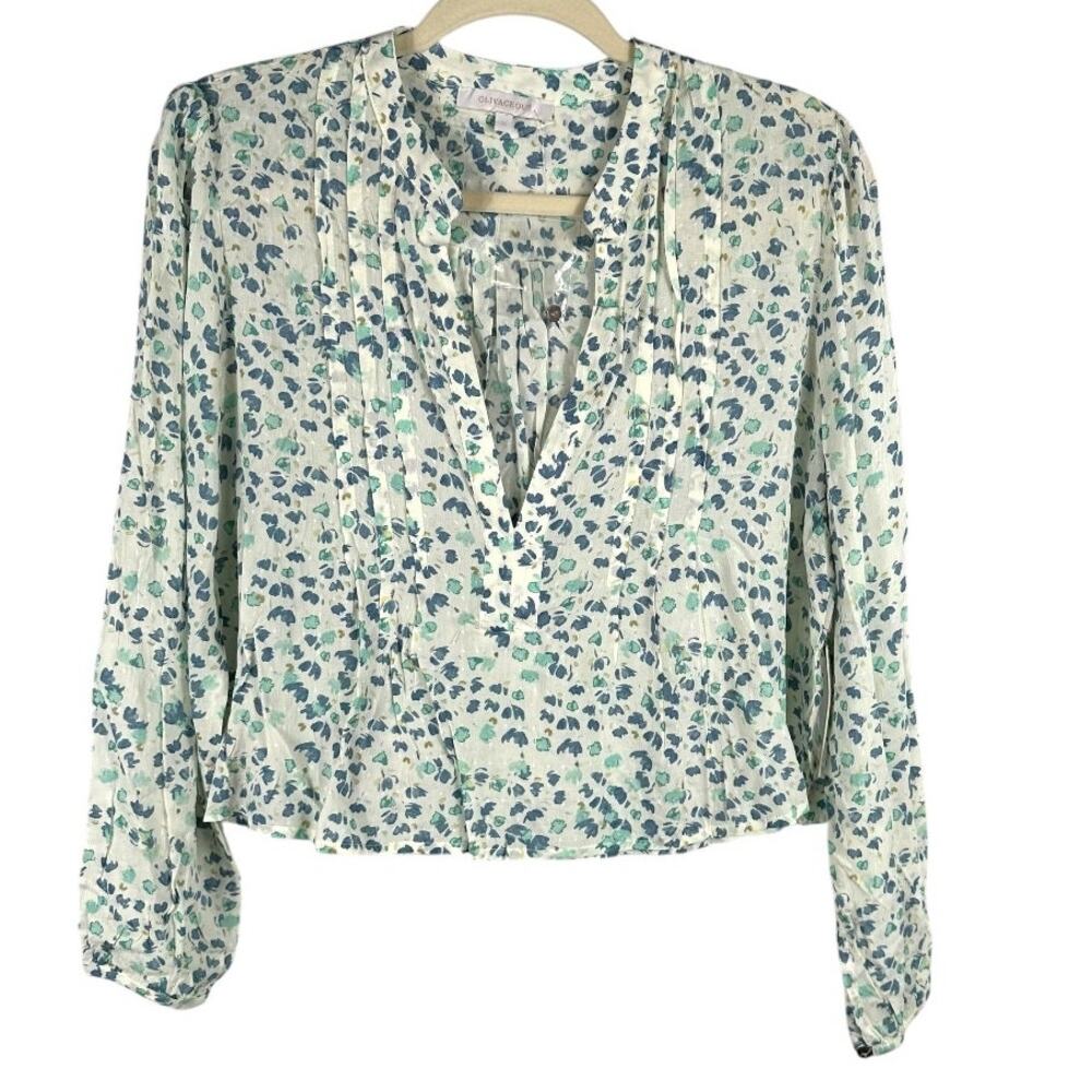 Olivaceous Multicolor Floral Top Small